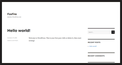 Desktop Screenshot of foxfire.com