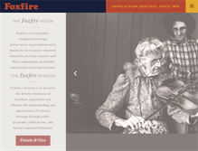 Tablet Screenshot of foxfire.org